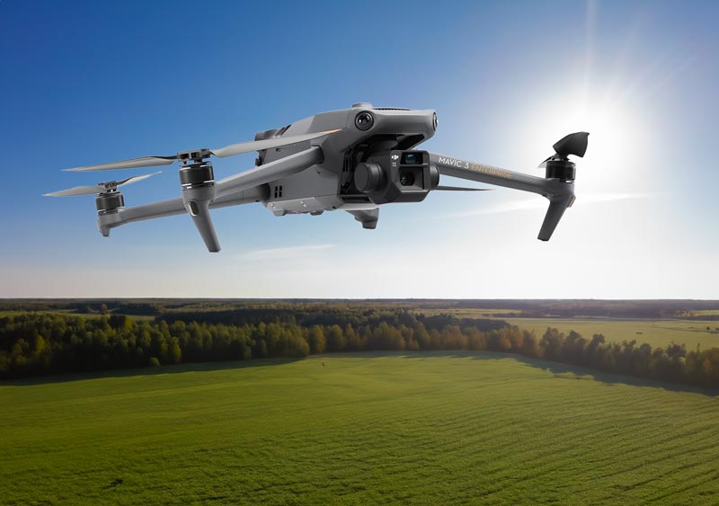 Drohne mit Wärmebildkamera